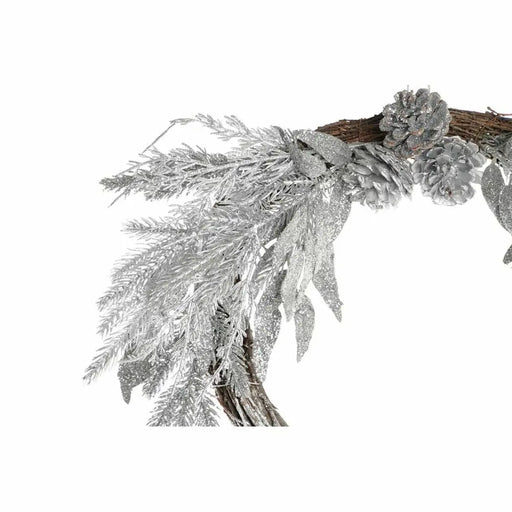 Коледен венец DKD Home Decor Метал полиестер (50 x 6 x 40
