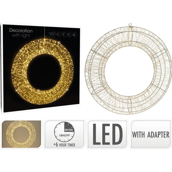 КОЛЕДЕН ВЕНЕЦ 50CM 1440LED AMZ105010