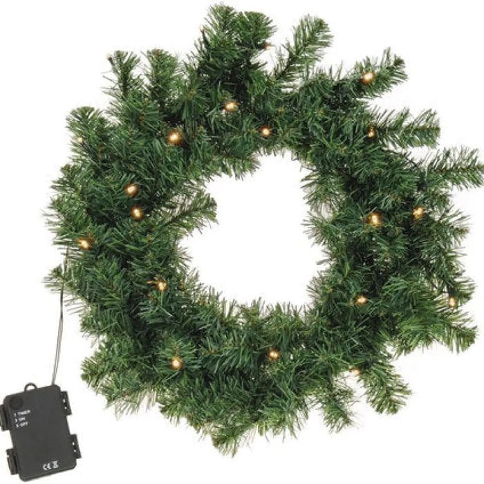 КОЛЕДЕН ВЕНЕЦ 50CM С LED ОСВЕТЛЕНИЕ 767800550