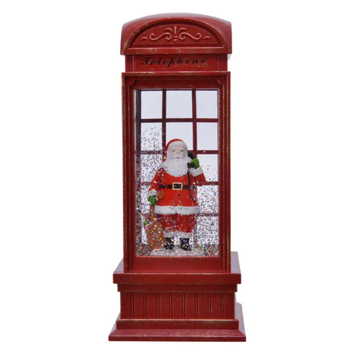 КОЛЕДНА ДЕКОРАЦИЯ ТЕЛЕФОННА КАБИНА 25СМ KAEMINGK
