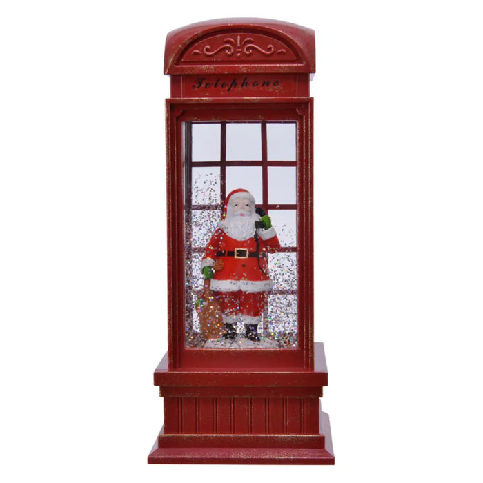 КОЛЕДНА ДЕКОРАЦИЯ ТЕЛЕФОННА КАБИНА 25СМ KAEMINGK