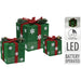 КОЛЕДНА ДЕКОРАЦИЯ ПОДАРЪЦИ 3БР LED ASK002230