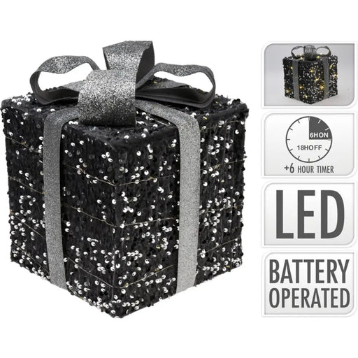 КОЛЕДНА ДЕКОРАЦИЯ ПОДАРЪЦИ 3БР LED ASK002500
