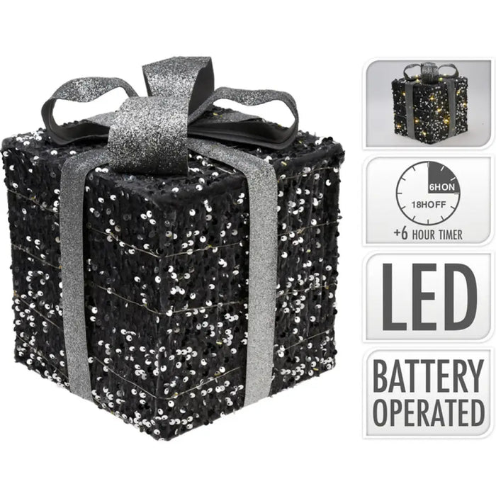 КОЛЕДНА ДЕКОРАЦИЯ ПОДАРЪЦИ 3БР LED ASK002500