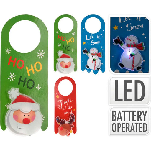 КОЛЕДНА ДЕКОРАЦИЯ ЗА ВРАТА LED 22СМ AX5307390