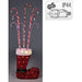 КОЛЕДНА ФИГУРА БОТУШ С БАСТУНЧЕТА 180CM LED AZX100100