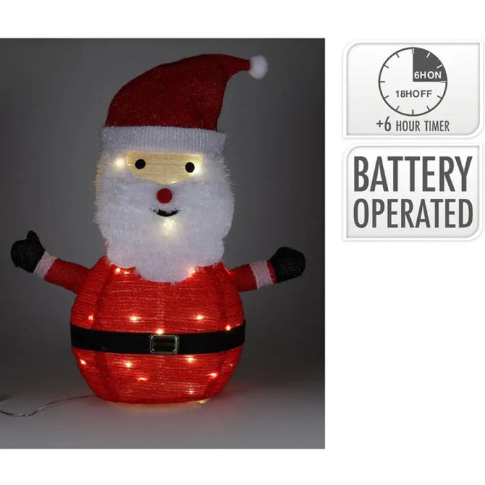 КОЛЕДНА ФИГУРА ДЯДО КОЛЕДА 68CM LED AZX100000