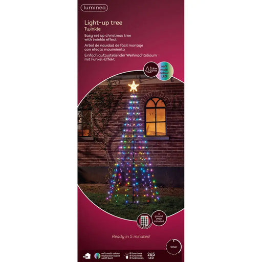 КОЛЕДНА ФИГУРА ДЪРВО 180CM 265LED KAEMINGK