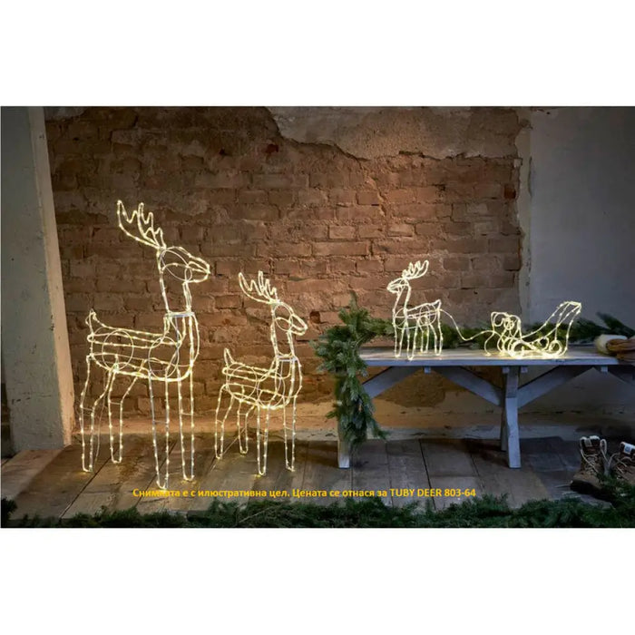КОЛЕДНА ФИГУРА ЕЛЕН 105CM 220LED EGLO TUBY DEER
