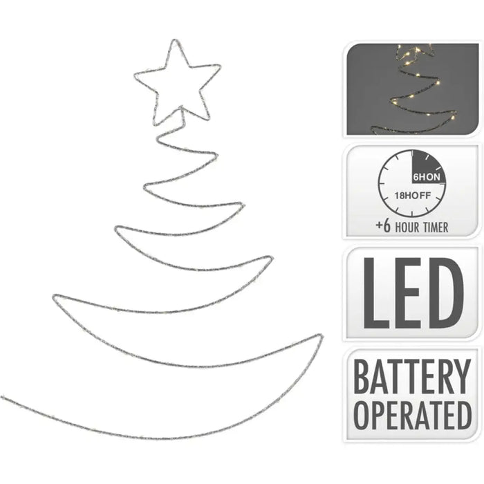 КОЛЕДНА ФИГУРА ЕЛХА 60CM 36LED AMZ107230
