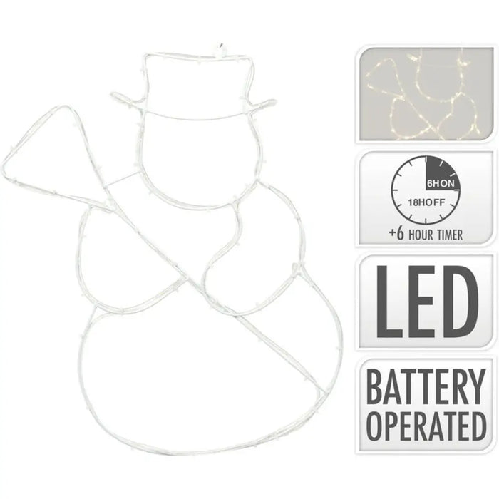 КОЛЕДНА ФИГУРА СНЕЖЕН ЧОВЕК 60LED AXS100520