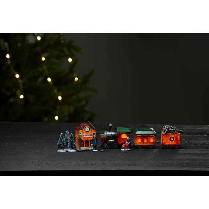 КОЛЕДНА ФИГУРА ВЛАКЧЕ С ГАРА 60CM 4LED EGLO 411256