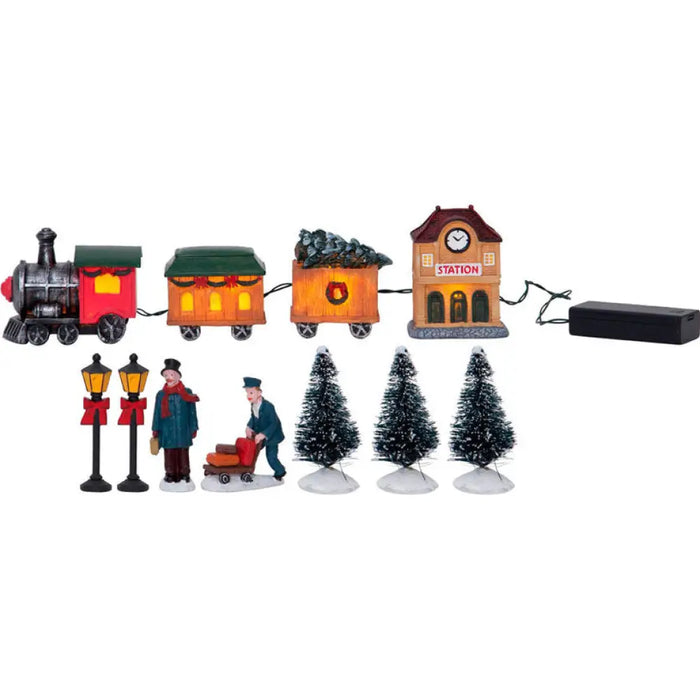 КОЛЕДНА ФИГУРА ВЛАКЧЕ С ГАРА 60CM 4LED EGLO 411256