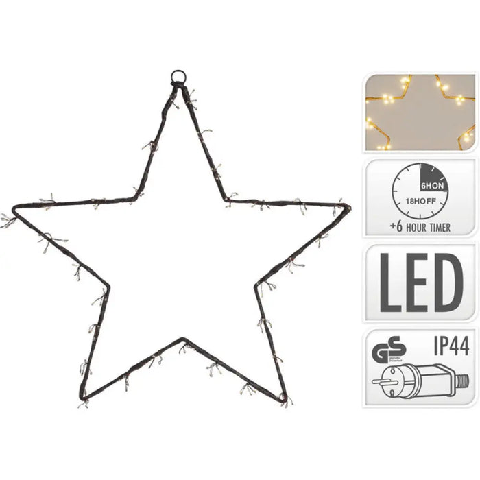 КОЛЕДНА ФИГУРА ЗВЕЗДА 40CM 120LED AX5306460