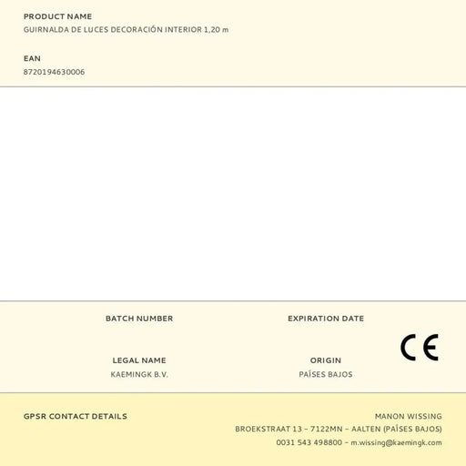 Коледна гирлянда Lumineo Дървен Ананаси Звезди 1,20 m