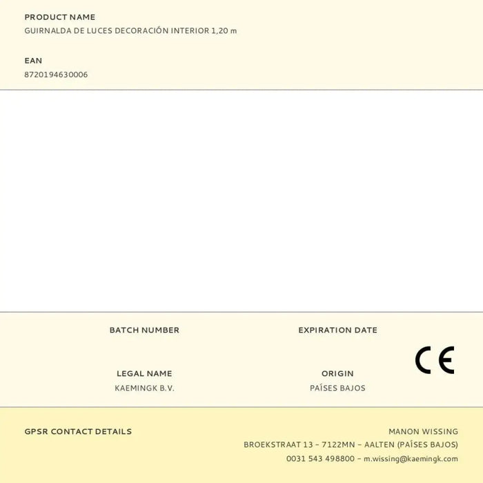 Коледна гирлянда Lumineo Дървен Ананаси Звезди 1,20 m