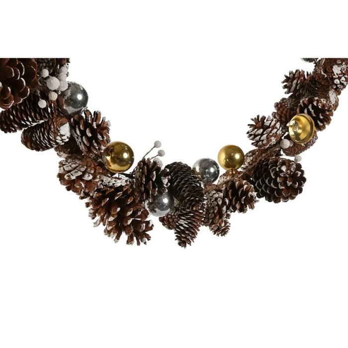 Коледна гирлянда Home ESPRIT Златен Сребрист Естествен 8 x