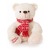 КОЛЕДНА ПЛЮШЕНА ИГРАЧКА МЕЧЕ БЕЖОВ 42СМ 010185-1