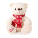 КОЛЕДНА ПЛЮШЕНА ИГРАЧКА МЕЧЕ БЕЖОВ 32СМ 010184-1