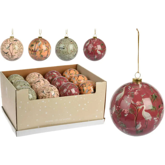 КОЛЕДНА ТОПКА 10CM ДЕКУПАЖ HOME & STYLING APF478520