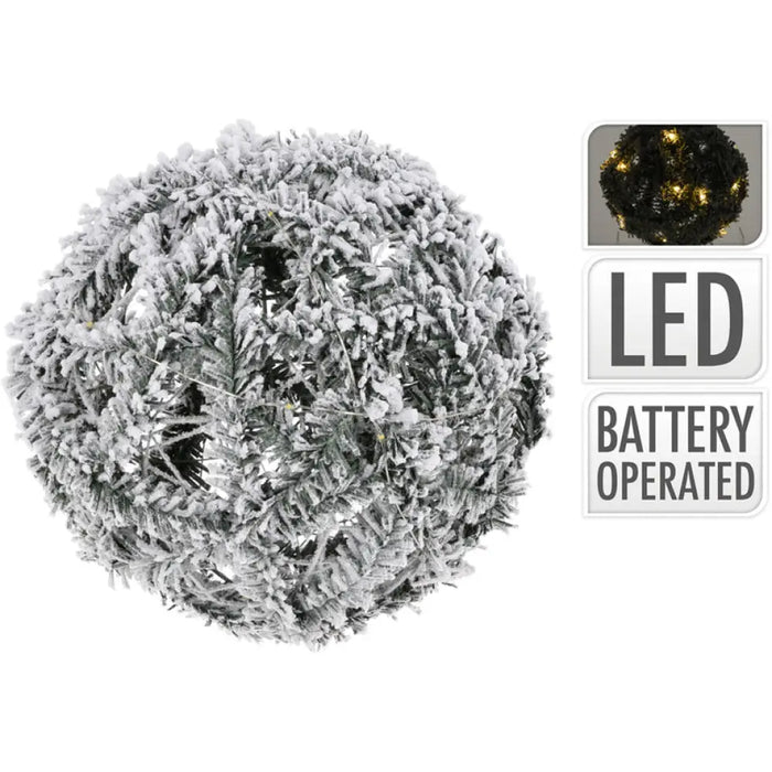 КОЛЕДНА ТОПКА 20CM 20LED AMZ101620