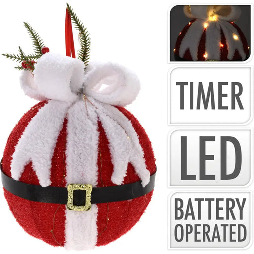 КОЛЕДНА ТОПКА 30CM LED ASK000880