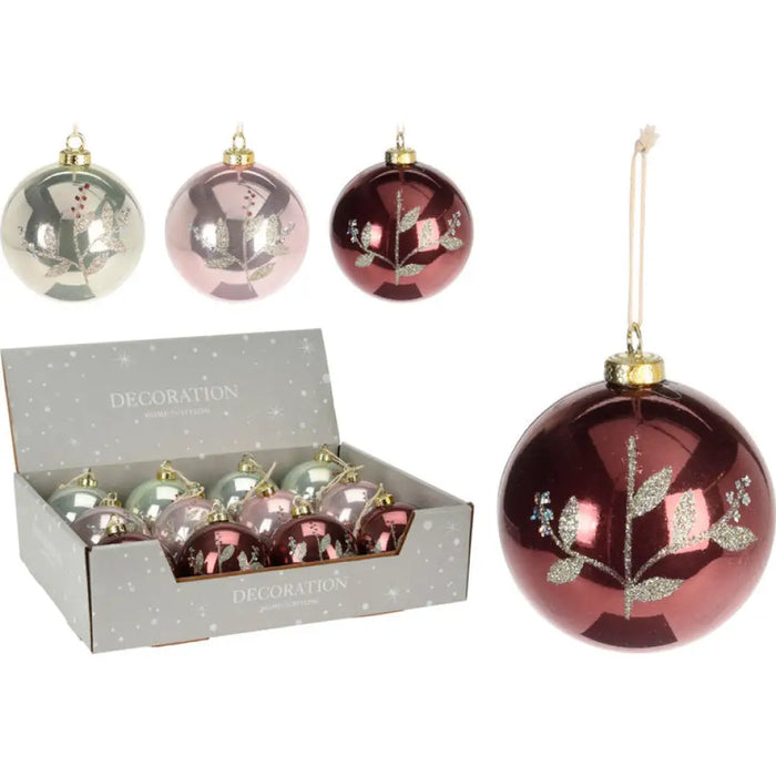 КОЛЕДНА ТОПКА 8CM БРОКАТ HOME & STYLING ABJ432240