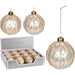 КОЛЕДНА ТОПКА 8CM БРОКАТ СТЪКЛЕНА HOME & STYLING ABT620090