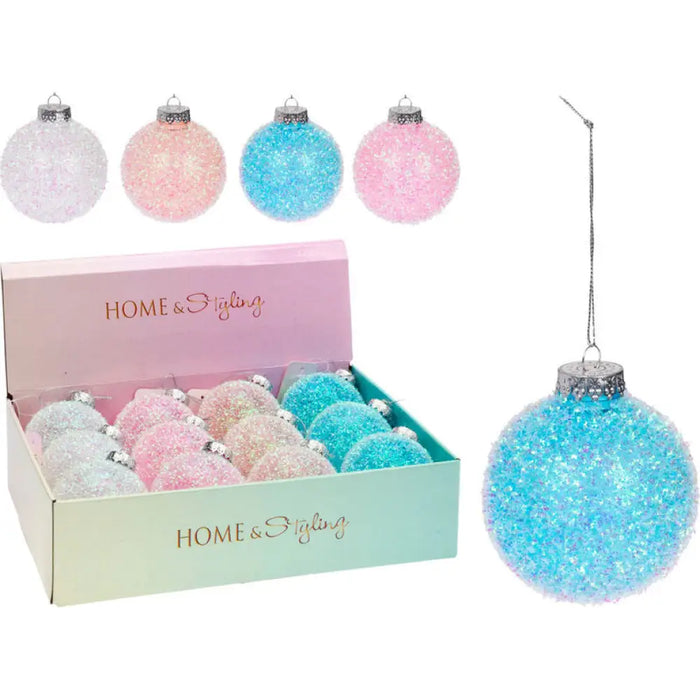 КОЛЕДНА ТОПКА 8CM HOME & STYLING CAA114690
