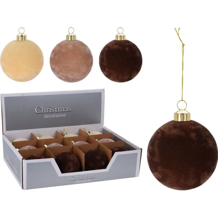 КОЛЕДНА ТОПКА 8CM СТЪКЛЕНА HOME & STYLING ABT612210