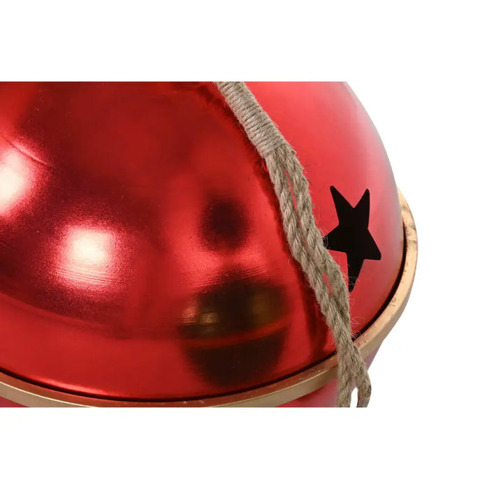 Коледна топка Home ESPRIT Червен Зелен Златен Метал (2 броя)