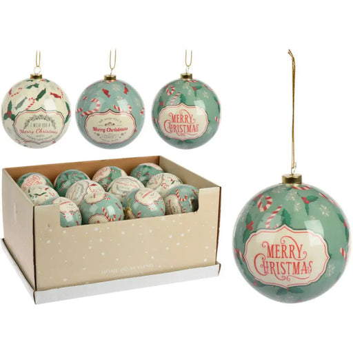 КОЛЕДНА ТОПКА С НАДПИС 10CM HOME & STYLING APF478640