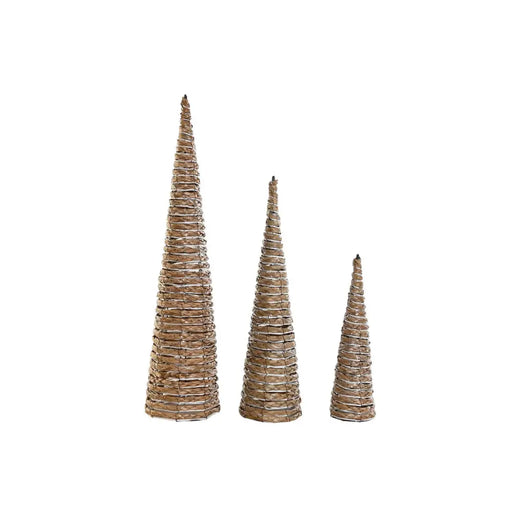 Коледна Украса DKD Home Decor Бял Естествен 20 x 20 x 80 cm