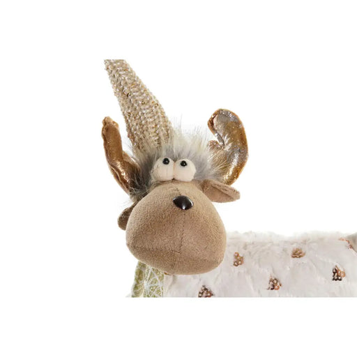 Коледна Украса DKD Home Decor Бял Розов Царица 12 x 20 x 40