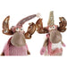 Коледна Украса DKD Home Decor Бял Розов Златен Царица 15 x