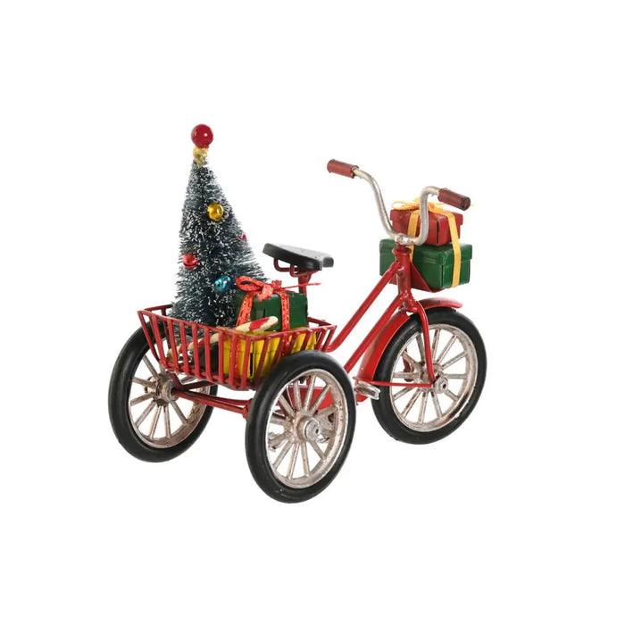 Коледна Украса DKD Home Decor Червен Небесно синьо 16 x 8 x