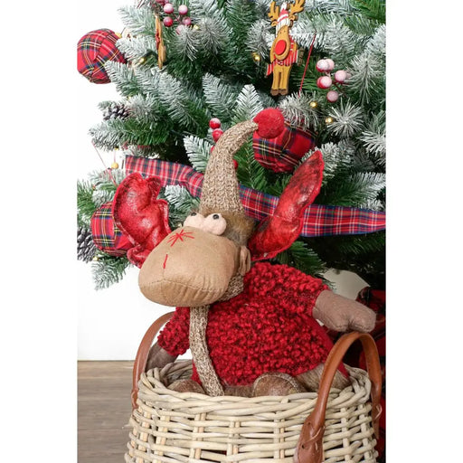 Коледна Украса DKD Home Decor Червен Сив Царица 27 x 19 x