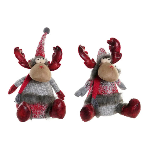 Коледна Украса DKD Home Decor Червен Сив Царица 27 x 19 x