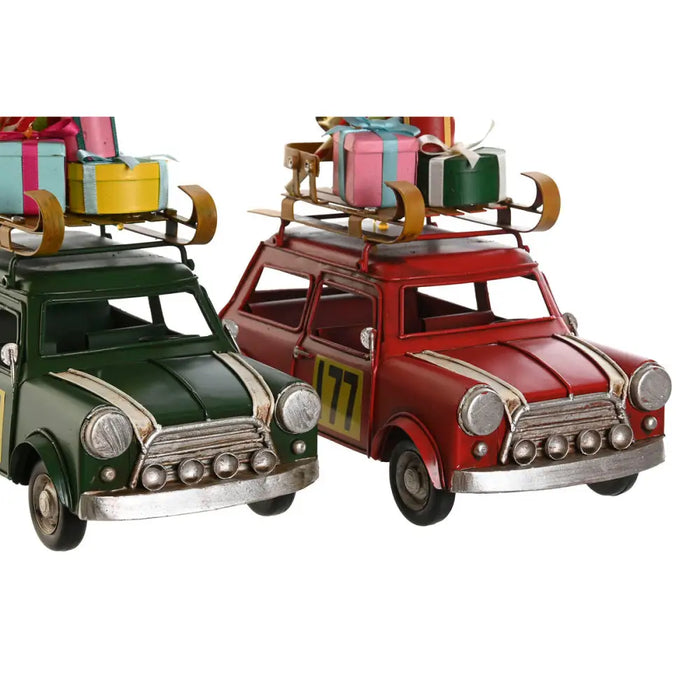 Коледна Украса DKD Home Decor Червен Зелен 25 x 12,5 x 19,5