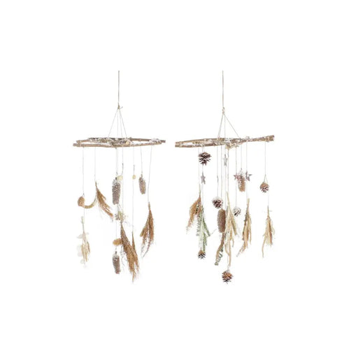 Коледна Украса DKD Home Decor Дървен (2 броя) (41 x 41 x 40