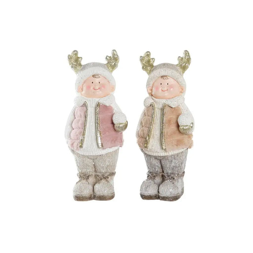 Коледна Украса DKD Home Decor Деца Магнезиев (20,5 x 18 x