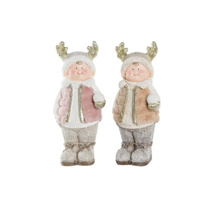 Коледна Украса DKD Home Decor Деца Магнезиев (20,5 x 18 x