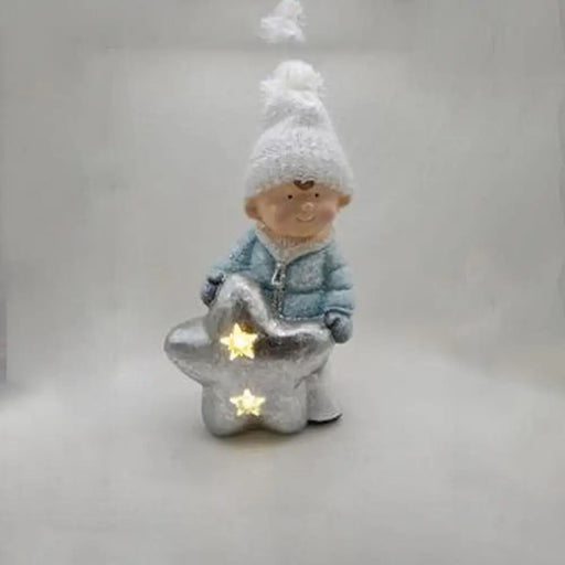 Коледна Украса DKD Home Decor Деца Магнезиев (25,5 x 18,5 x