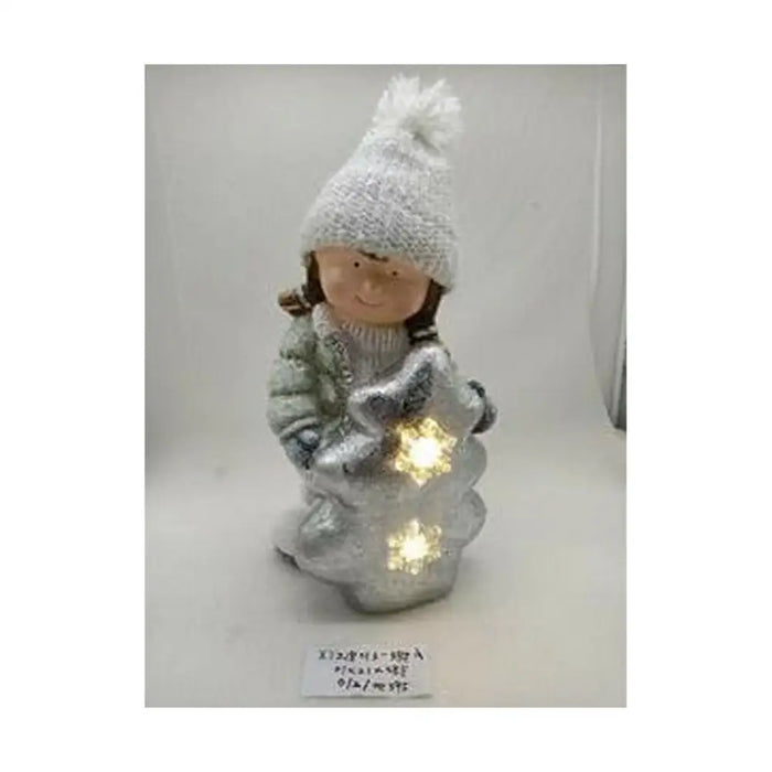 Коледна Украса DKD Home Decor Деца Магнезиев (25,5 x 18,5 x