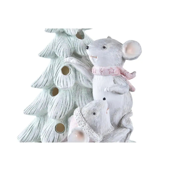 Коледна Украса DKD Home Decor Мишка Смола (13 x 8,5 x 16