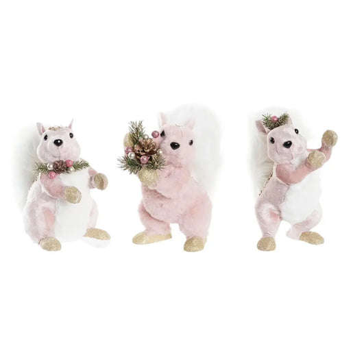 Коледна Украса DKD Home Decor полиестер Катерица (13 x 16 x