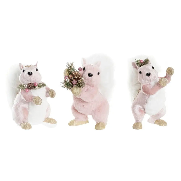 Коледна Украса DKD Home Decor полиестер Катерица (13 x 16 x