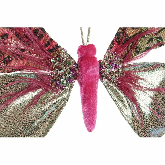 Коледна Украса DKD Home Decor полиестер Пеперуди (22 x 3 x