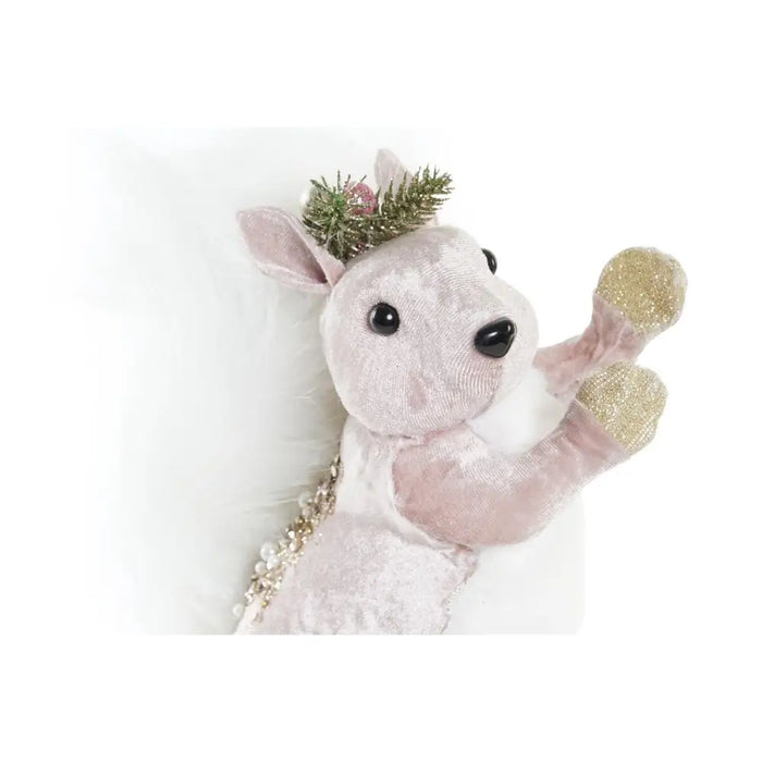 Коледна Украса DKD Home Decor полиестер Катерица (13 x 16 x