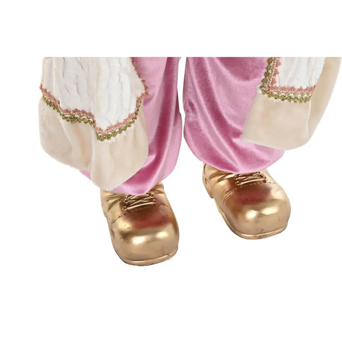 Коледна Украса DKD Home Decor Сив Розов PVC Дървен 60 x 50